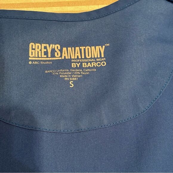 Greys Anatomy Royal Blue Scrub Jacket Small - Picture 4 of 4